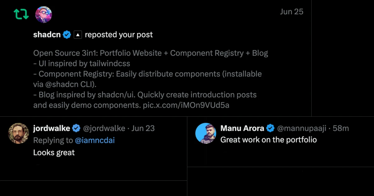 Grateful for the Feedback on My Portfolio Website