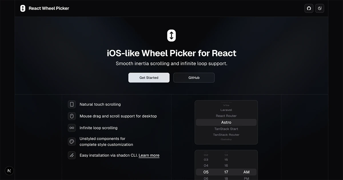 React Wheel Picker
